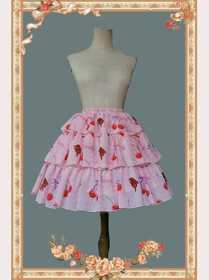 Cherry Chocolate Sweet Lolita Skirt SK by Infanta (IN011)